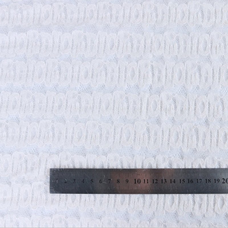 Dress Feather Bridal Polyester Brushed Lace Fabric for Women's Wear Wh 8